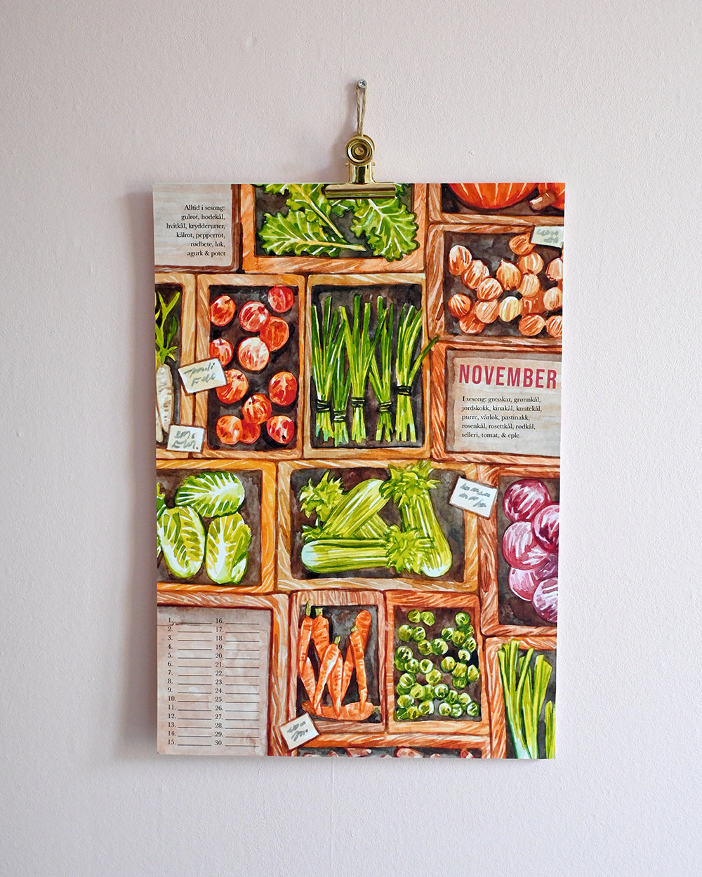 Replacement Pages, Seasonal Fruit & Vegetable Calendar