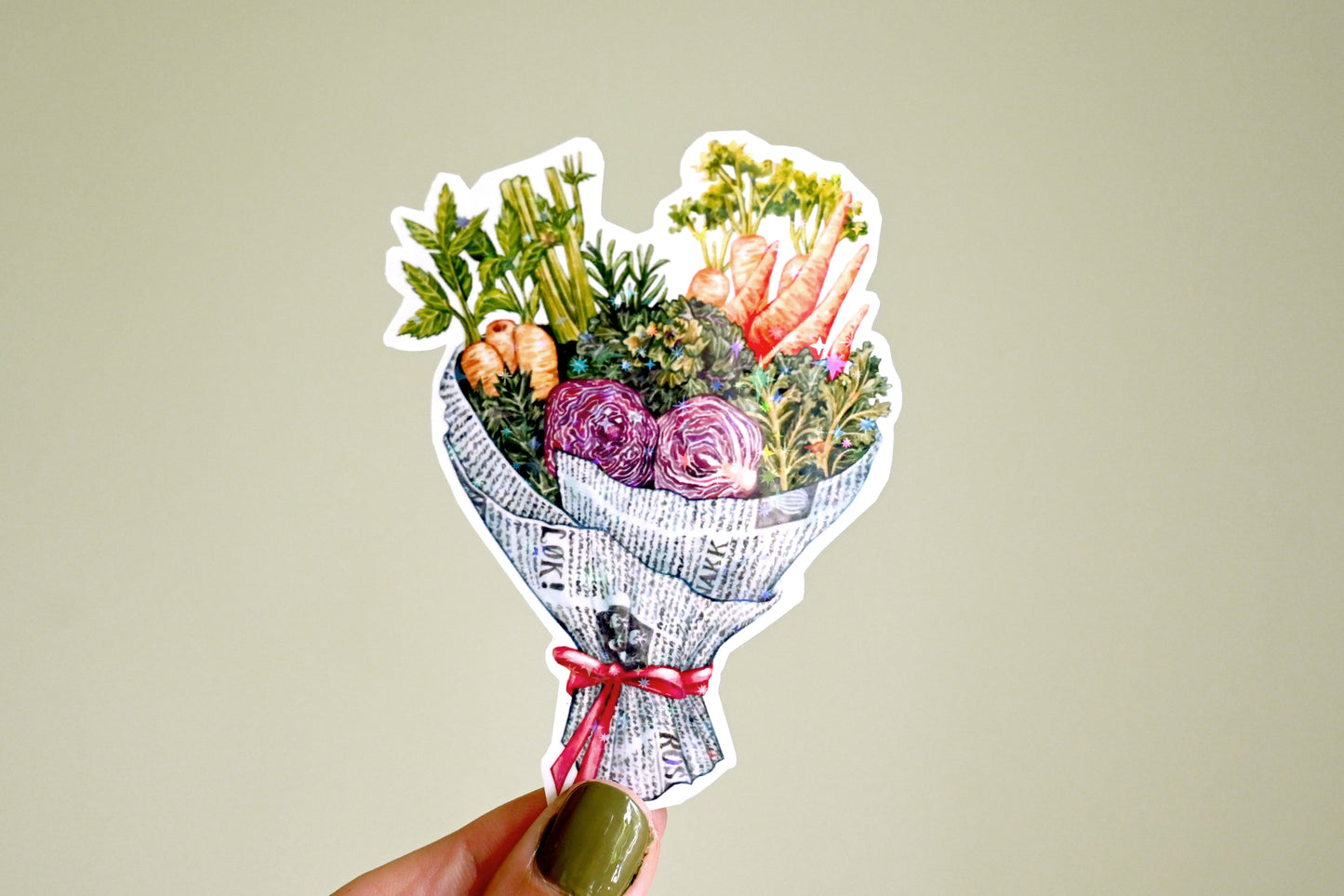 Vegetable Bouquet Vinyl Sticker