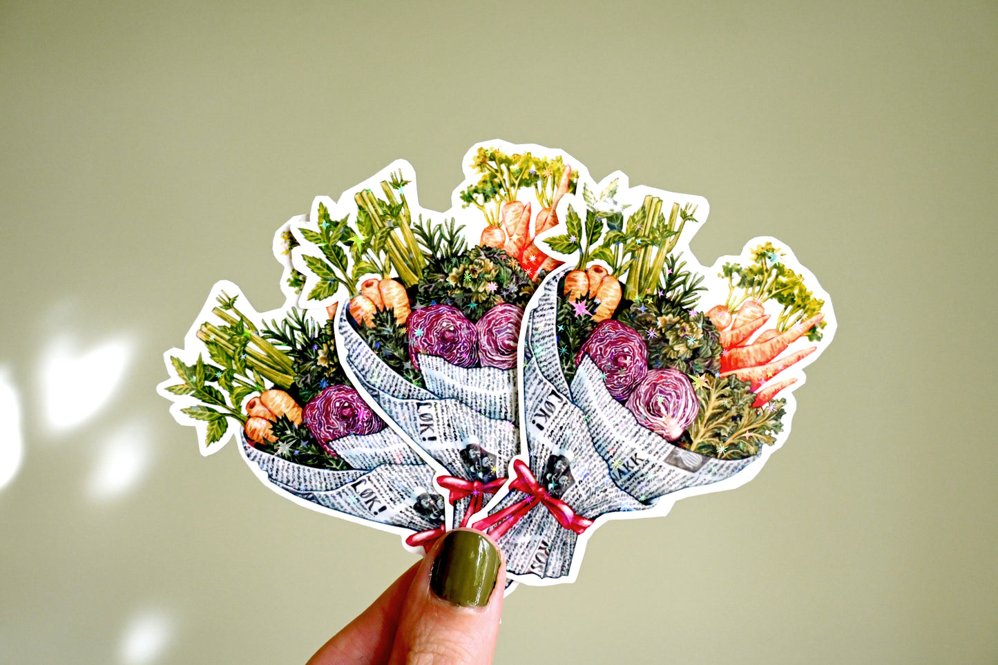 Vegetable Bouquet Vinyl Sticker