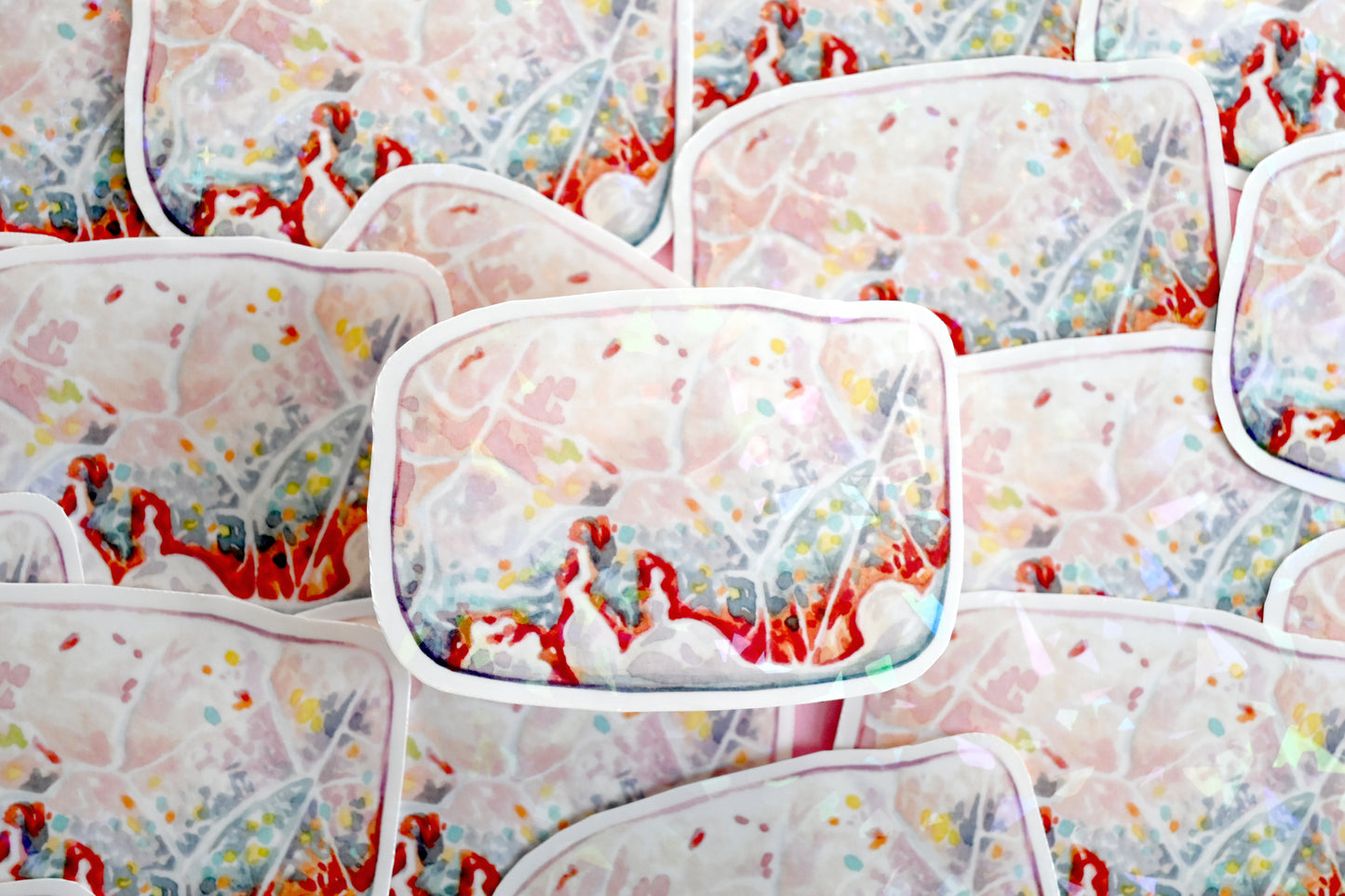 Pink Opal Vinyl Sticker