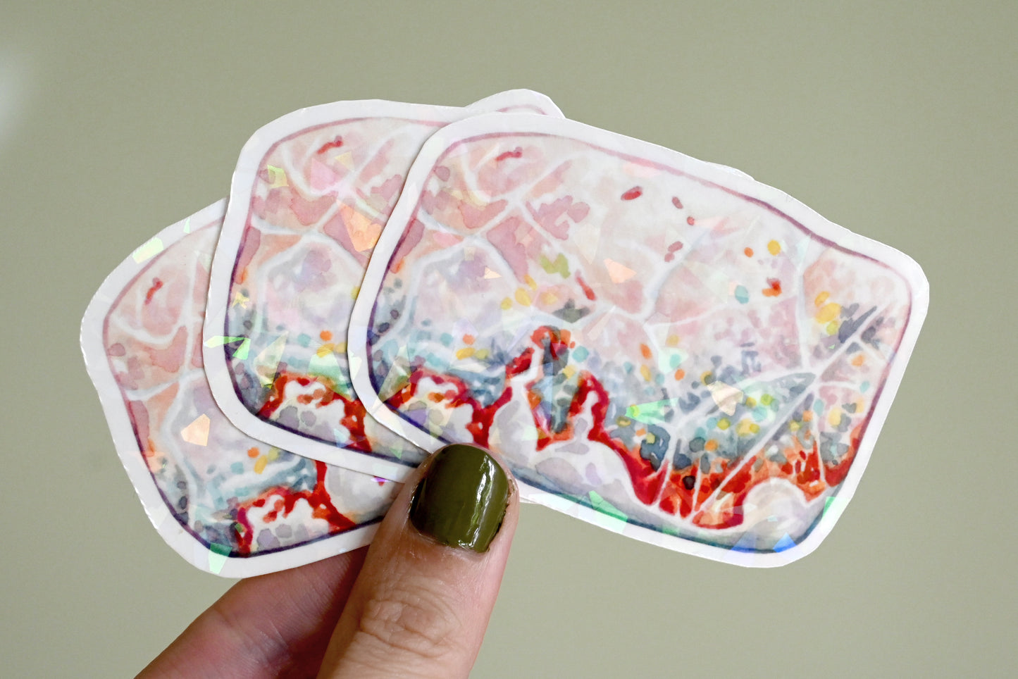 Pink Opal Vinyl Sticker