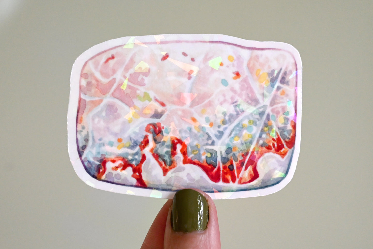 Pink Opal Vinyl Sticker