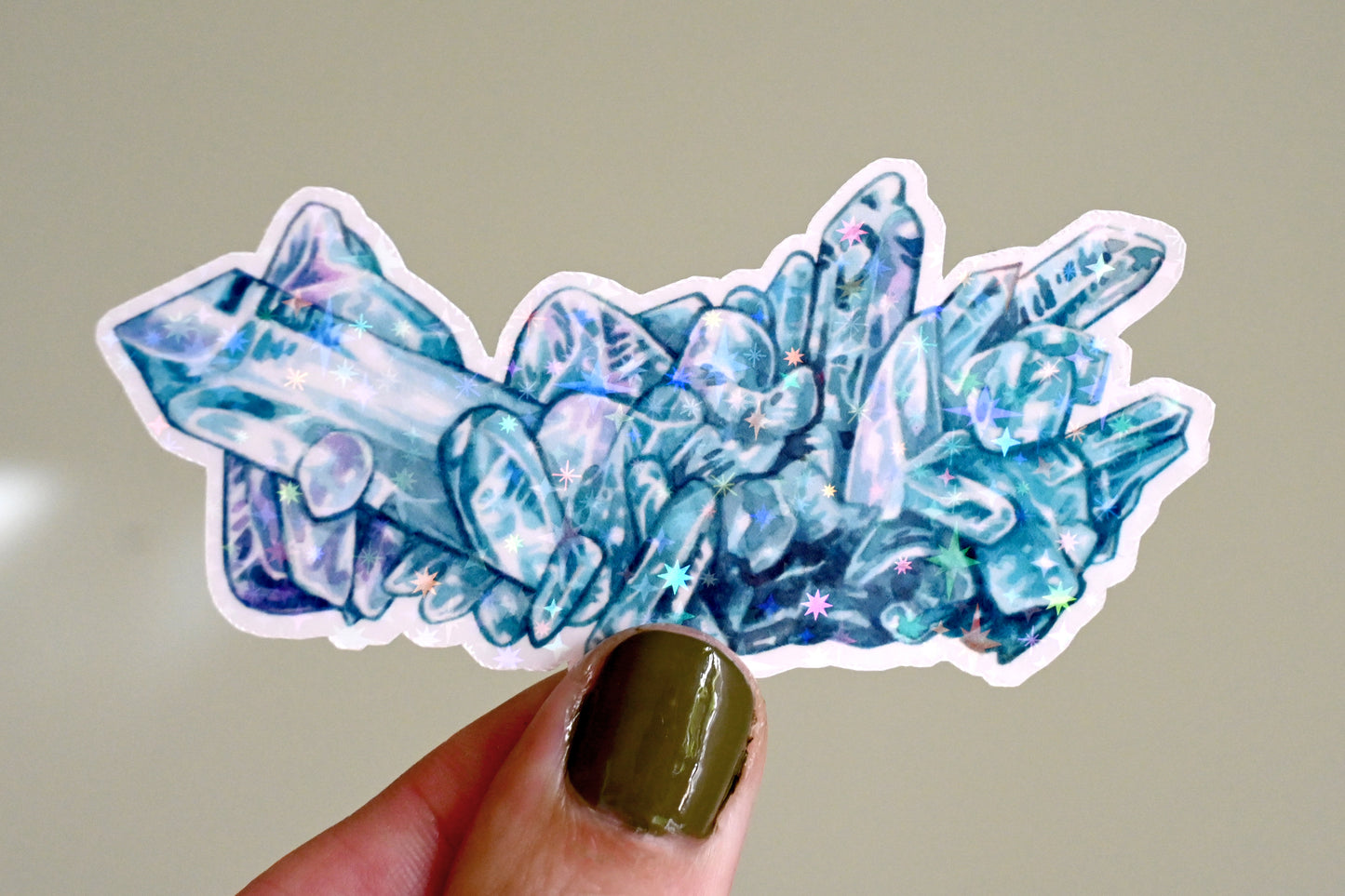 Quartz Cluster Vinyl Sticker
