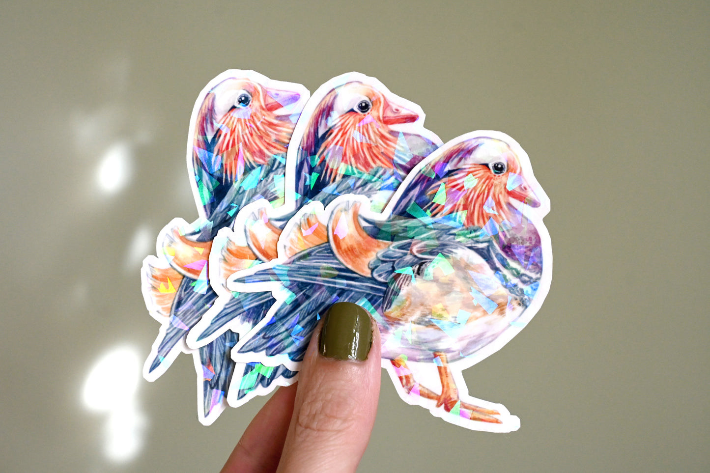 Mandarin Duck Vinyl Sticker