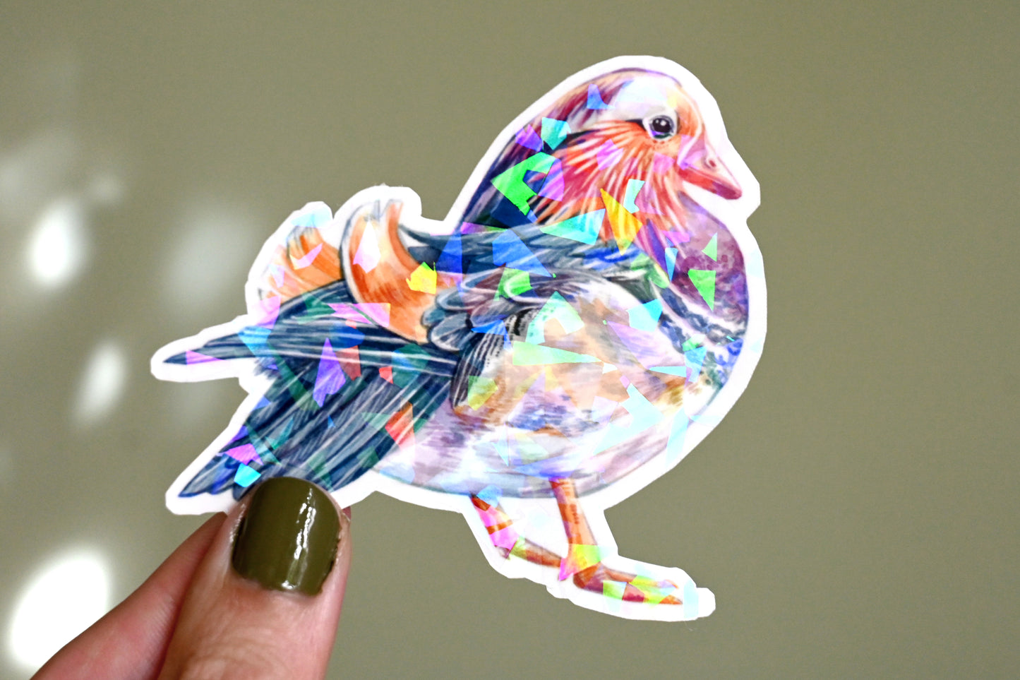 Mandarin Duck Vinyl Sticker