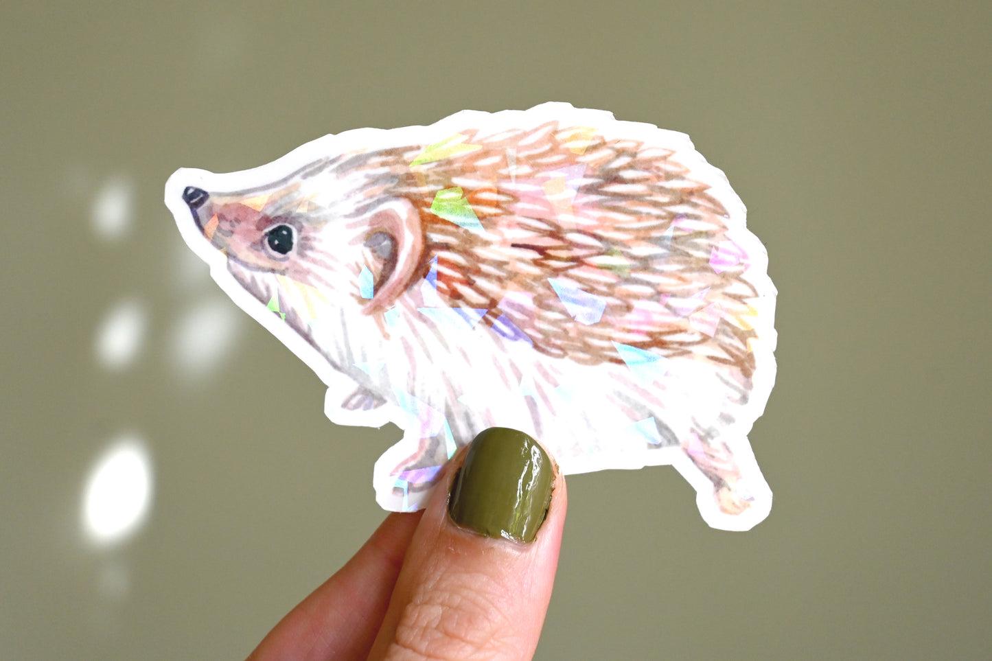 Hedgehog Vinyl Sticker