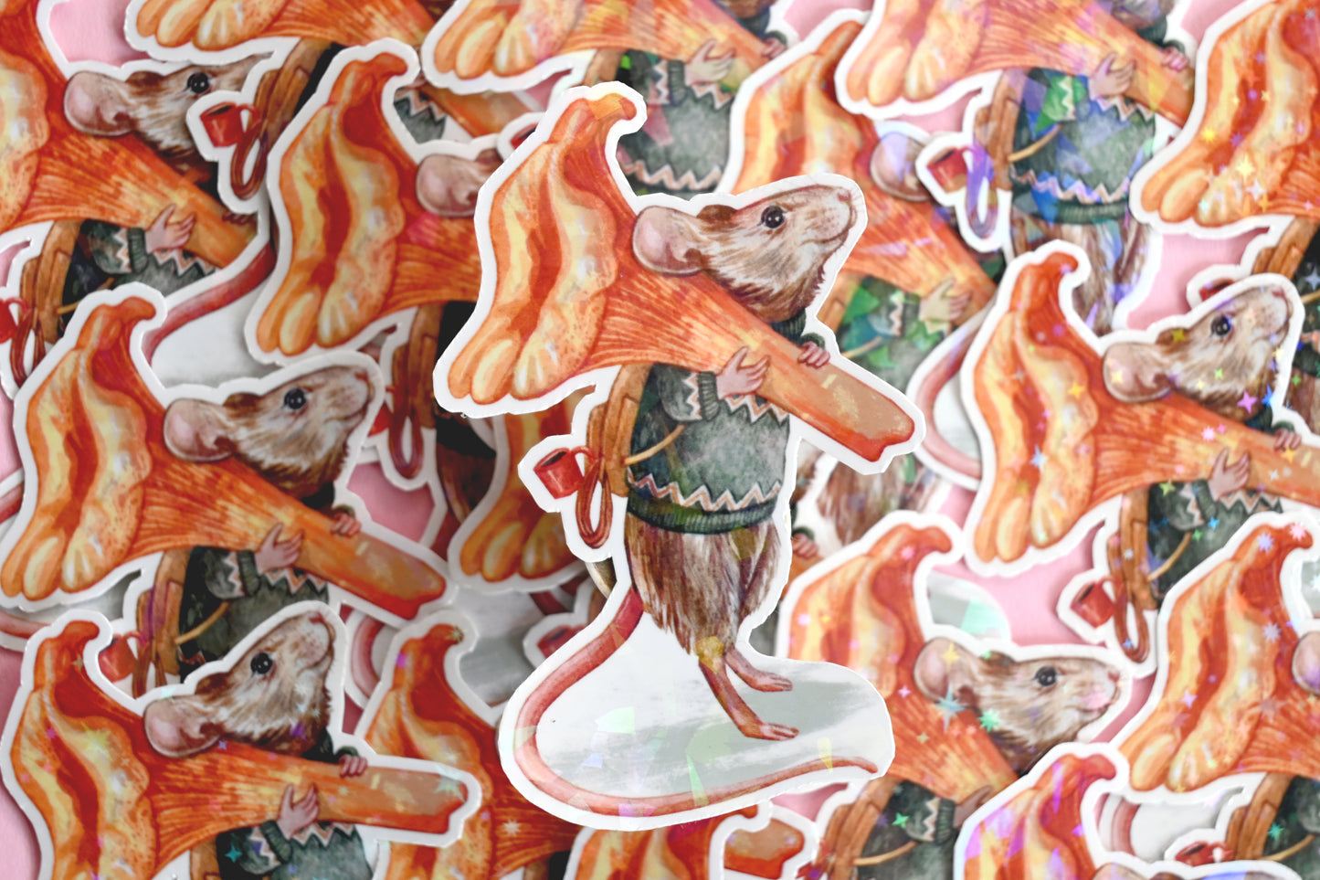 Harvest Mouse Vinyl Sticker