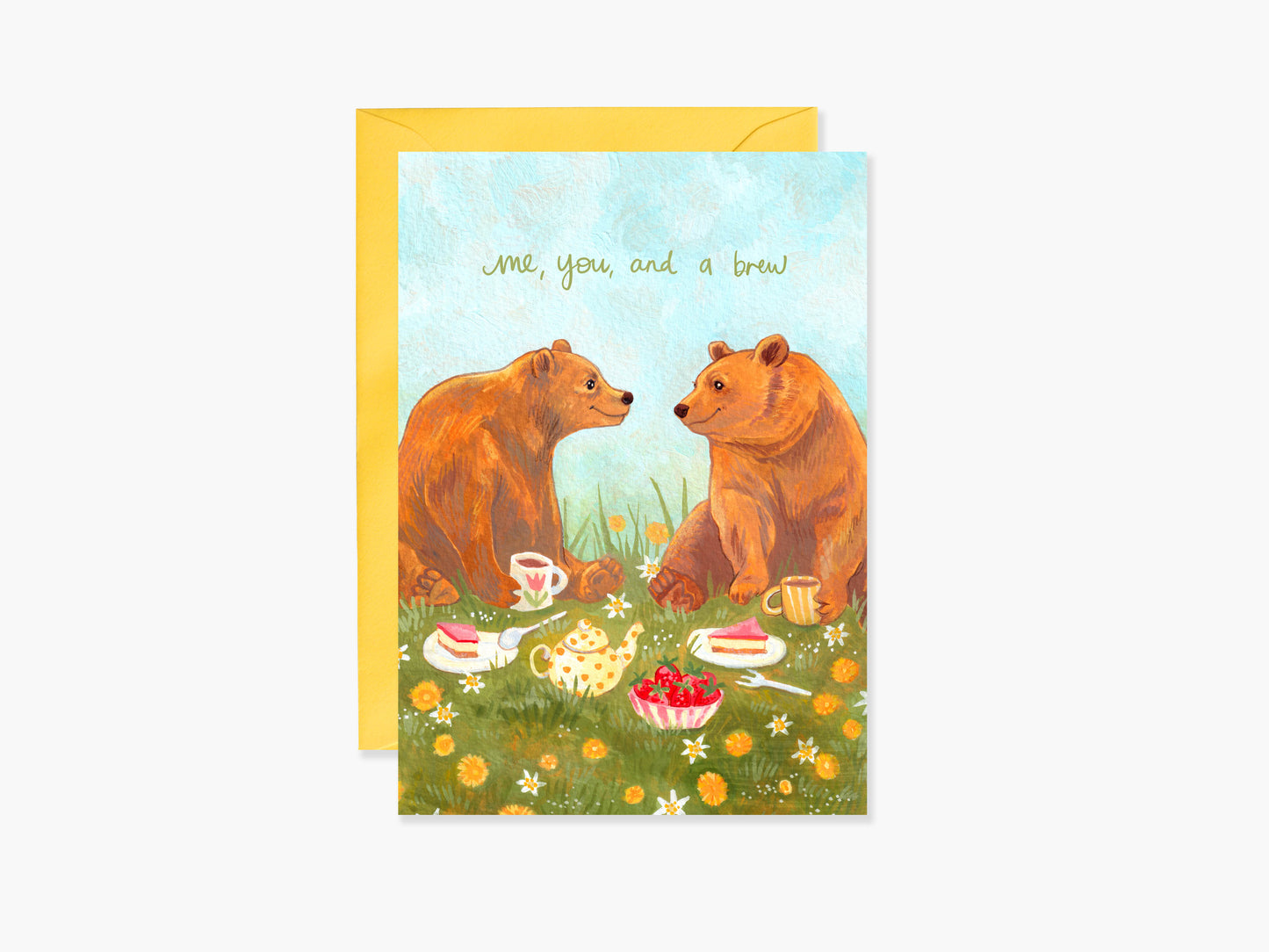 Me, You & a Brew Greeting Card