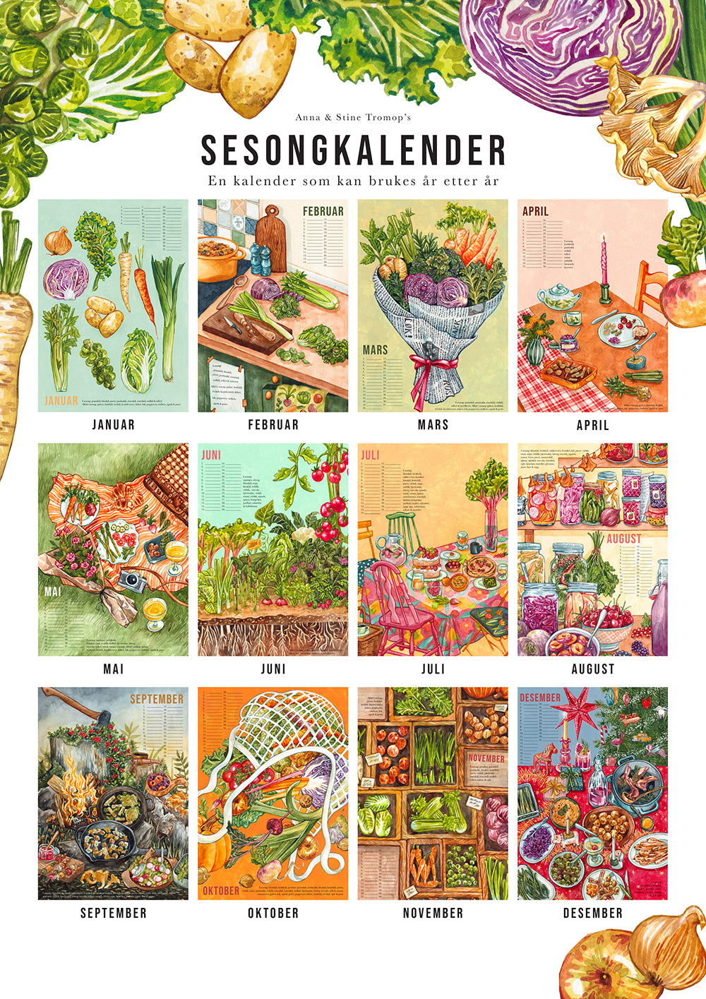 Replacement Pages, Seasonal Fruit & Vegetable Calendar