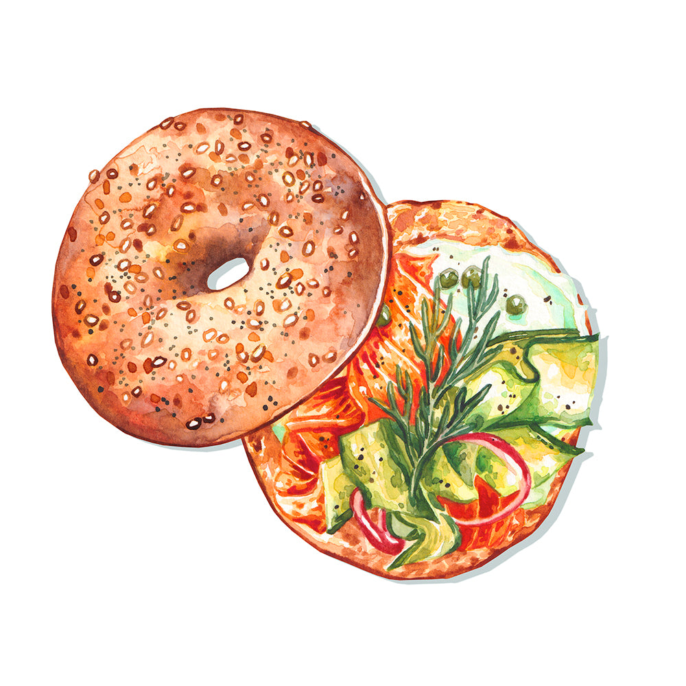 Bagel Original Watercolour