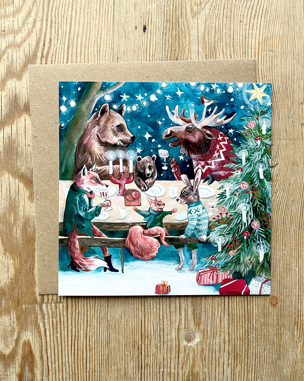 Christmas Dinner Greeting Card