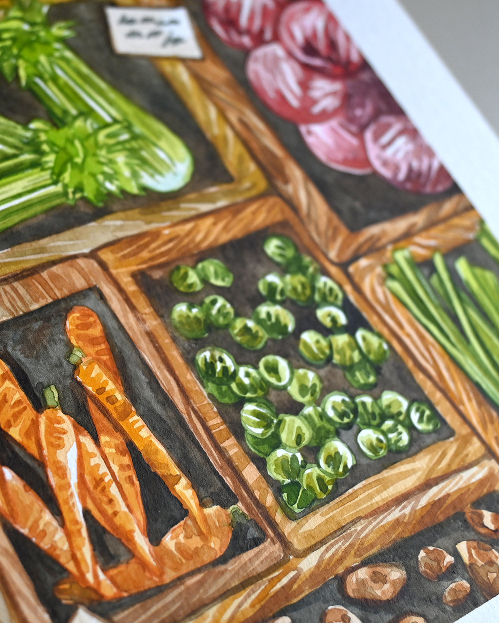 November Vegetables Original Watercolour