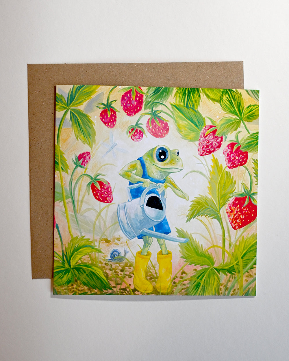 Strawberry Farmer Greeting Card