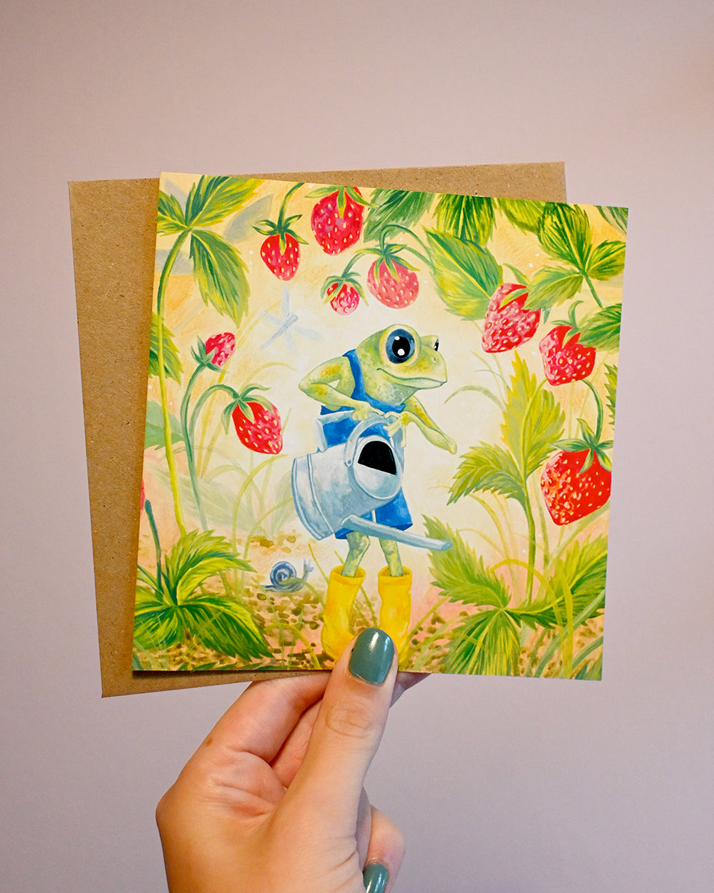 Strawberry Farmer Greeting Card