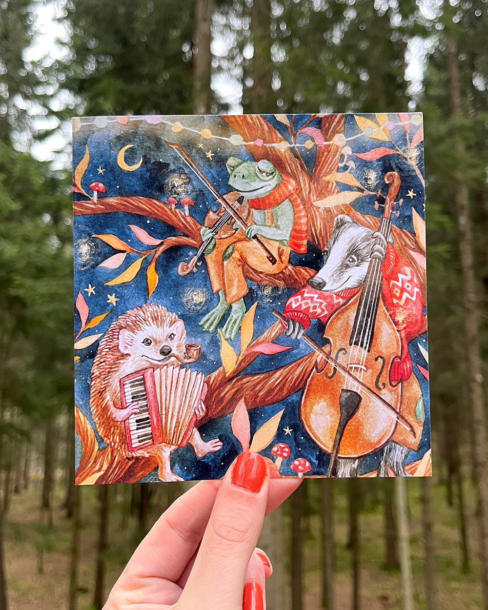 Treetop Band Greeting Card