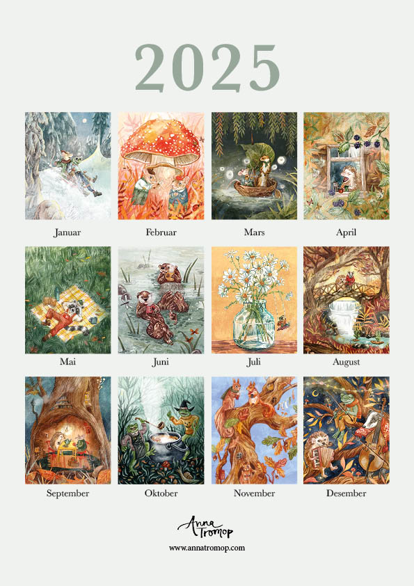 2025 Forest Friends Calendar Anna Tromop Store