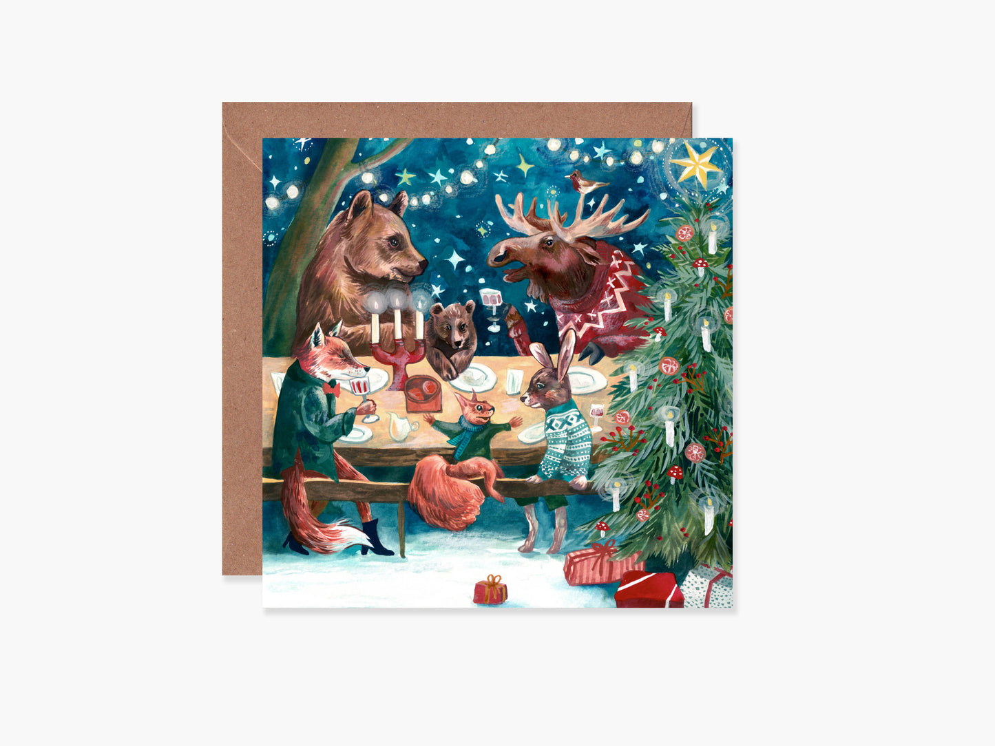 Christmas Dinner Greeting Card