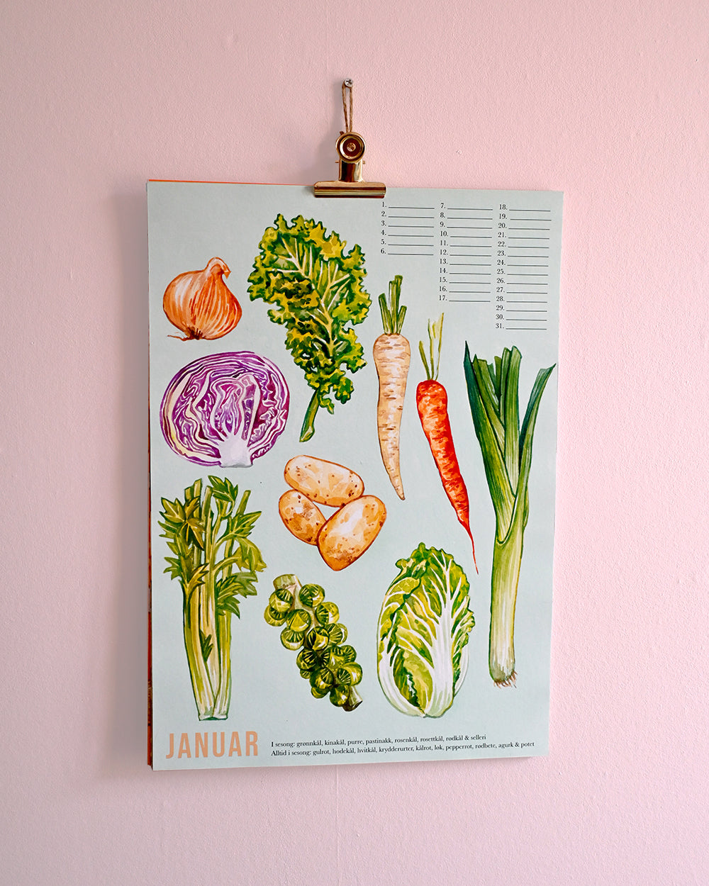 Seasonal Fruit & Vegetable Calendar