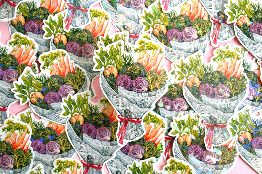 Vegetable Bouquet Vinyl Sticker