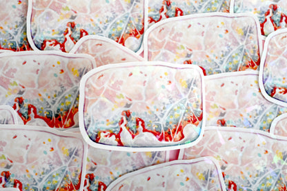 Pink Opal Vinyl Sticker