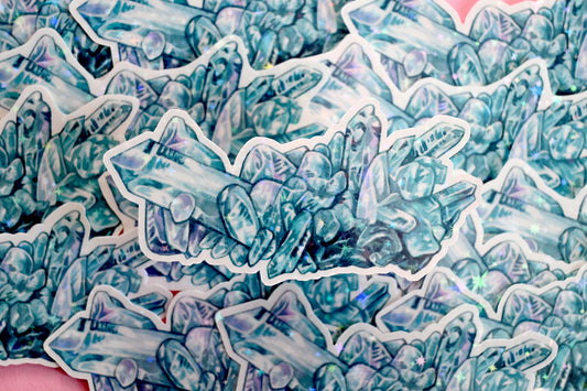 Quartz Cluster Vinyl Sticker