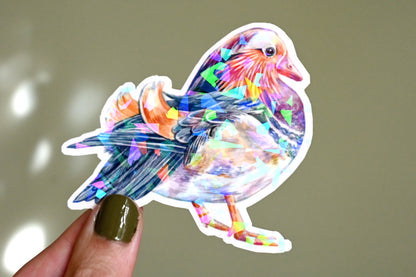 Mandarin Duck Vinyl Sticker