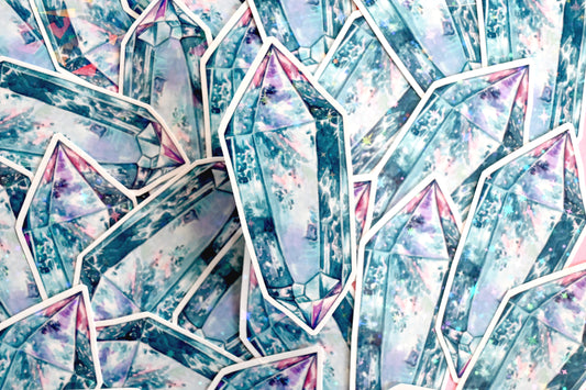 Cut Quartz Vinyl Sticker