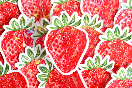 Strawberry Vinyl Sticker