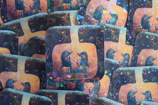 Close Knit Vinyl Sticker