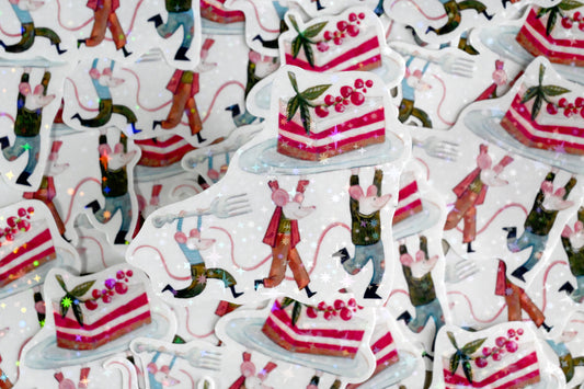 Cake Party Vinyl Sticker