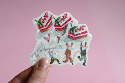 Cake Party Vinyl Sticker
