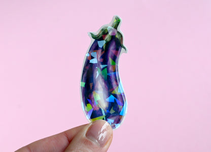 Aubergine Vinyl Sticker