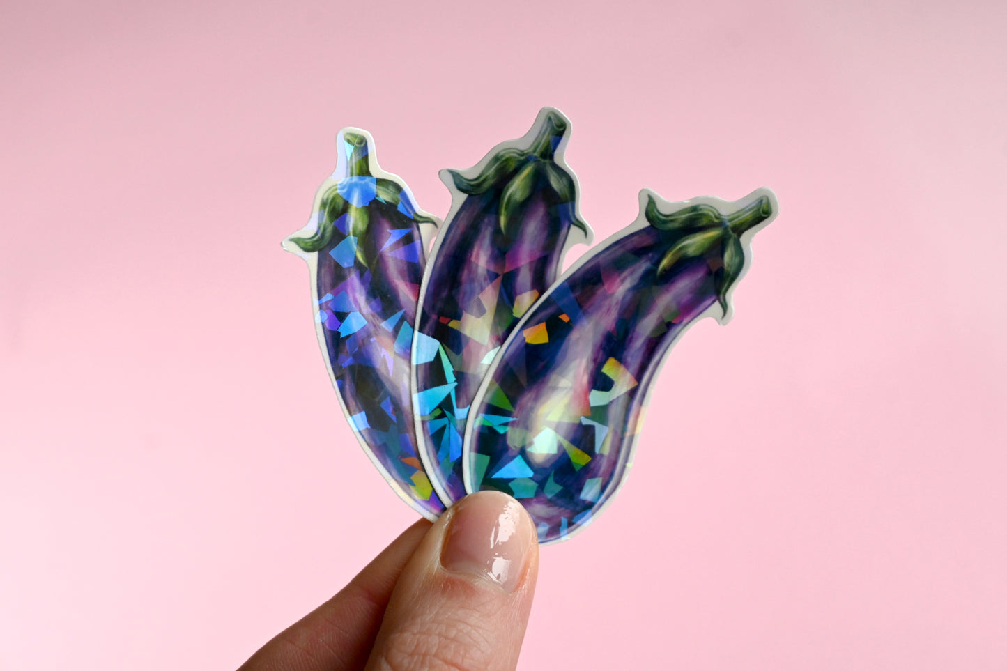 Aubergine Vinyl Sticker