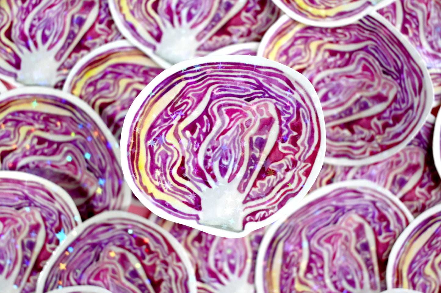 Red Cabbage Vinyl Sticker