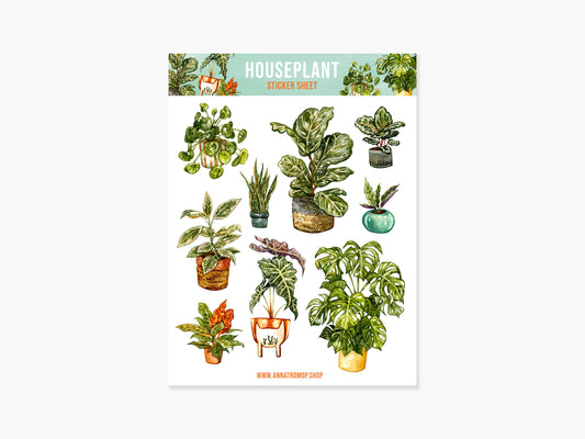 Houseplant Sticker Sheet