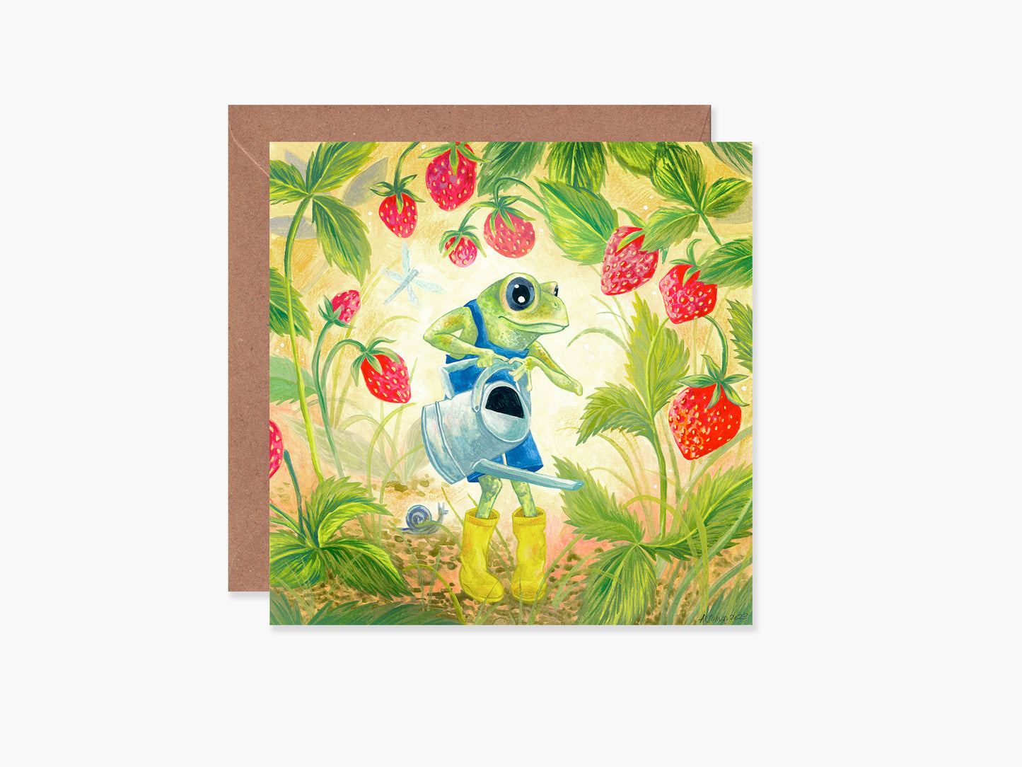 Strawberry Farmer Greeting Card